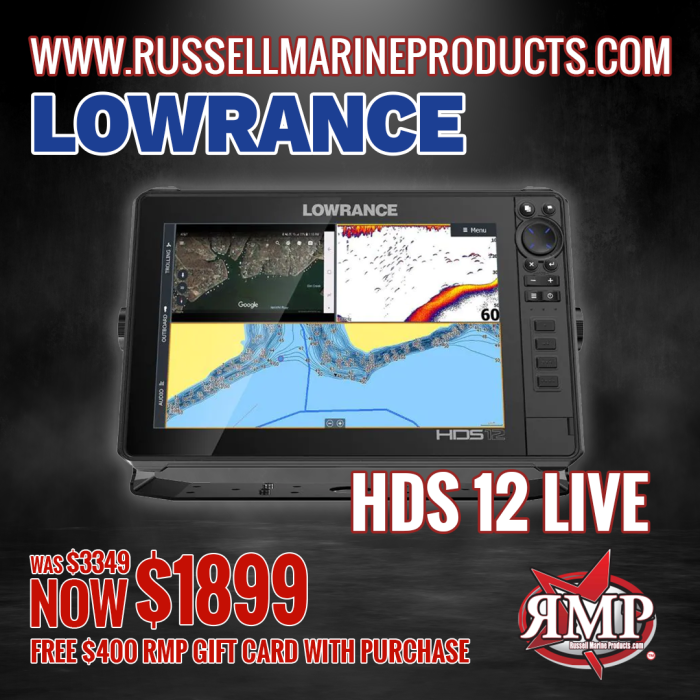 Lowrance HDS-12 LIVE No Transducer w/C-MAP Pro Chart